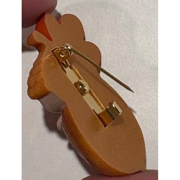 VTG 1985 Hallmark Pin Brooch Mouse In Acorn Leaf Thanksgiving Holiday Jewlery Vi - Picture 5 of 6